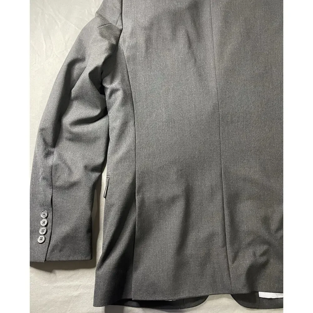 Egara Gray Skinny Fit Stretch Blazer Jacket Men’s 40L Excellent Condition